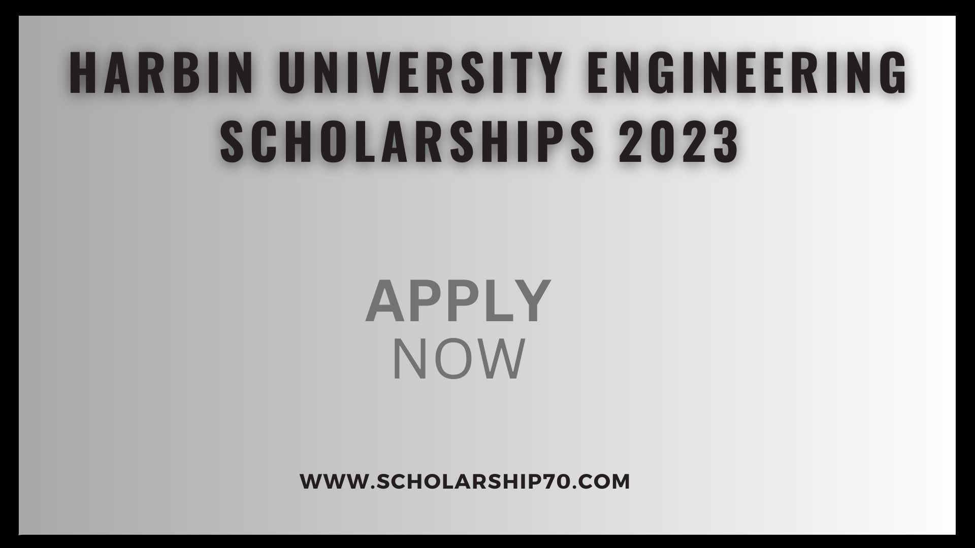 Harbin University Engineering Scholarships 2023