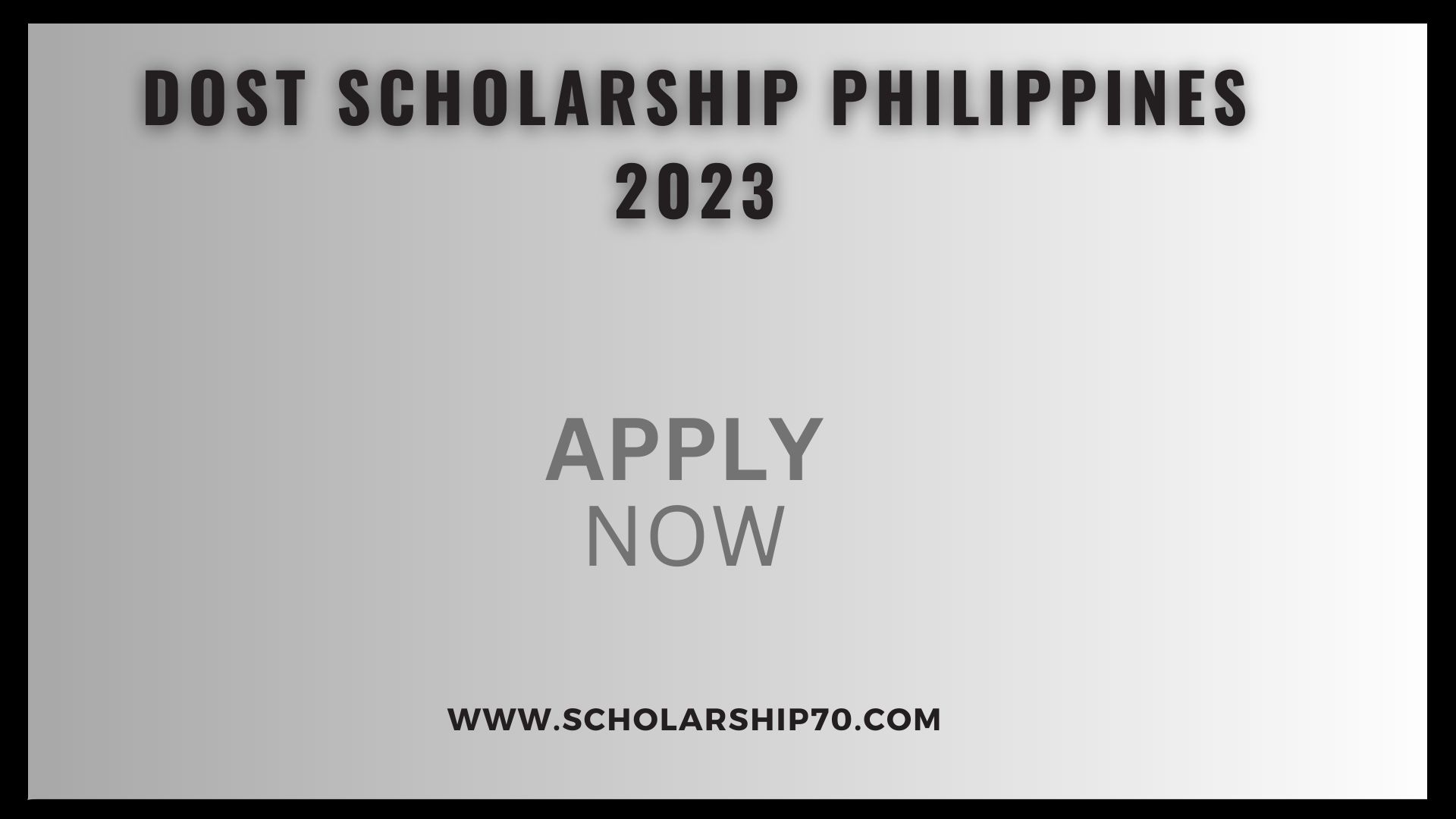 Dost Scholarship Philippines 2023