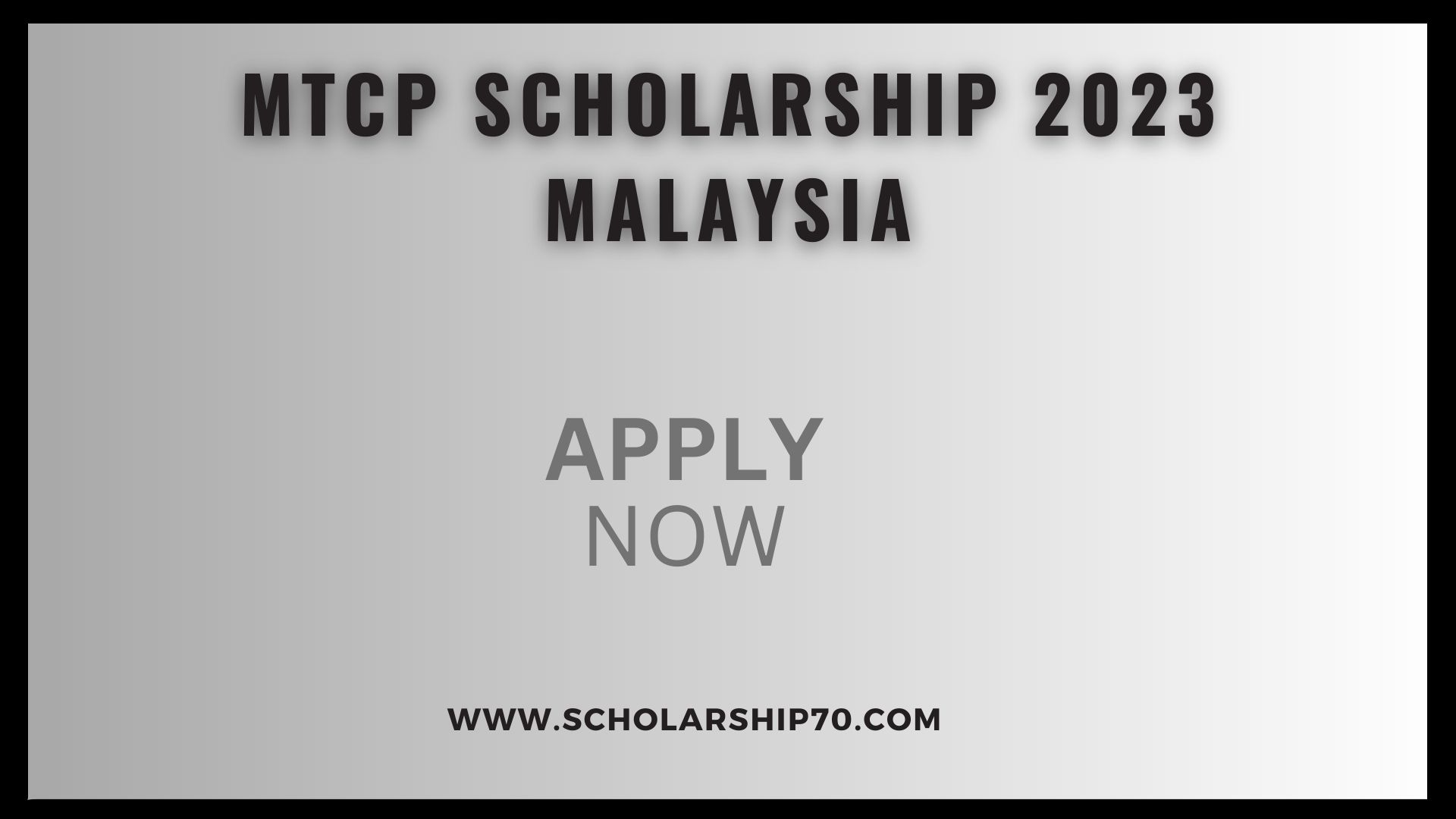 MTCP Scholarship 2023