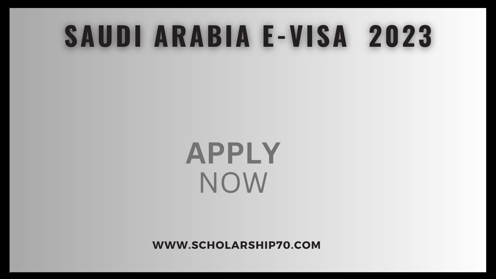 Saudi Arabia E-Visa 2023