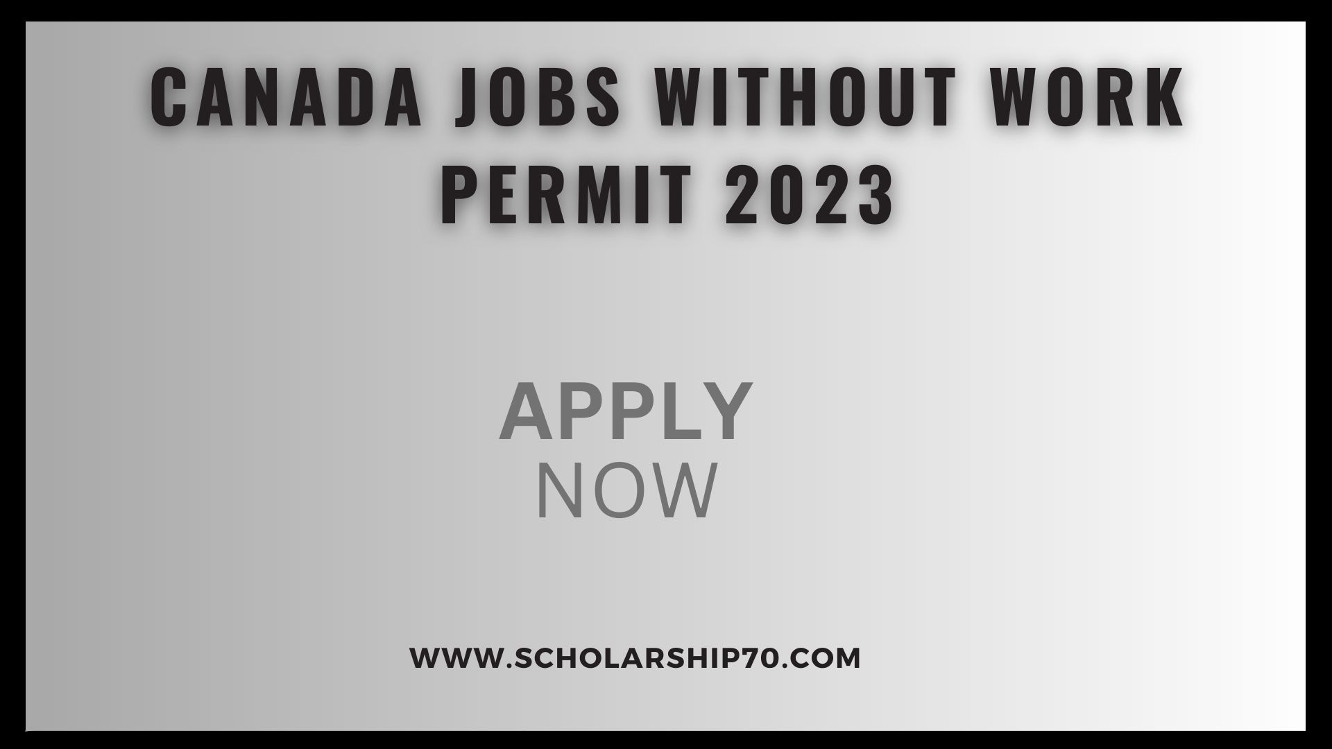 Canada Jobs without Work Permit 2023