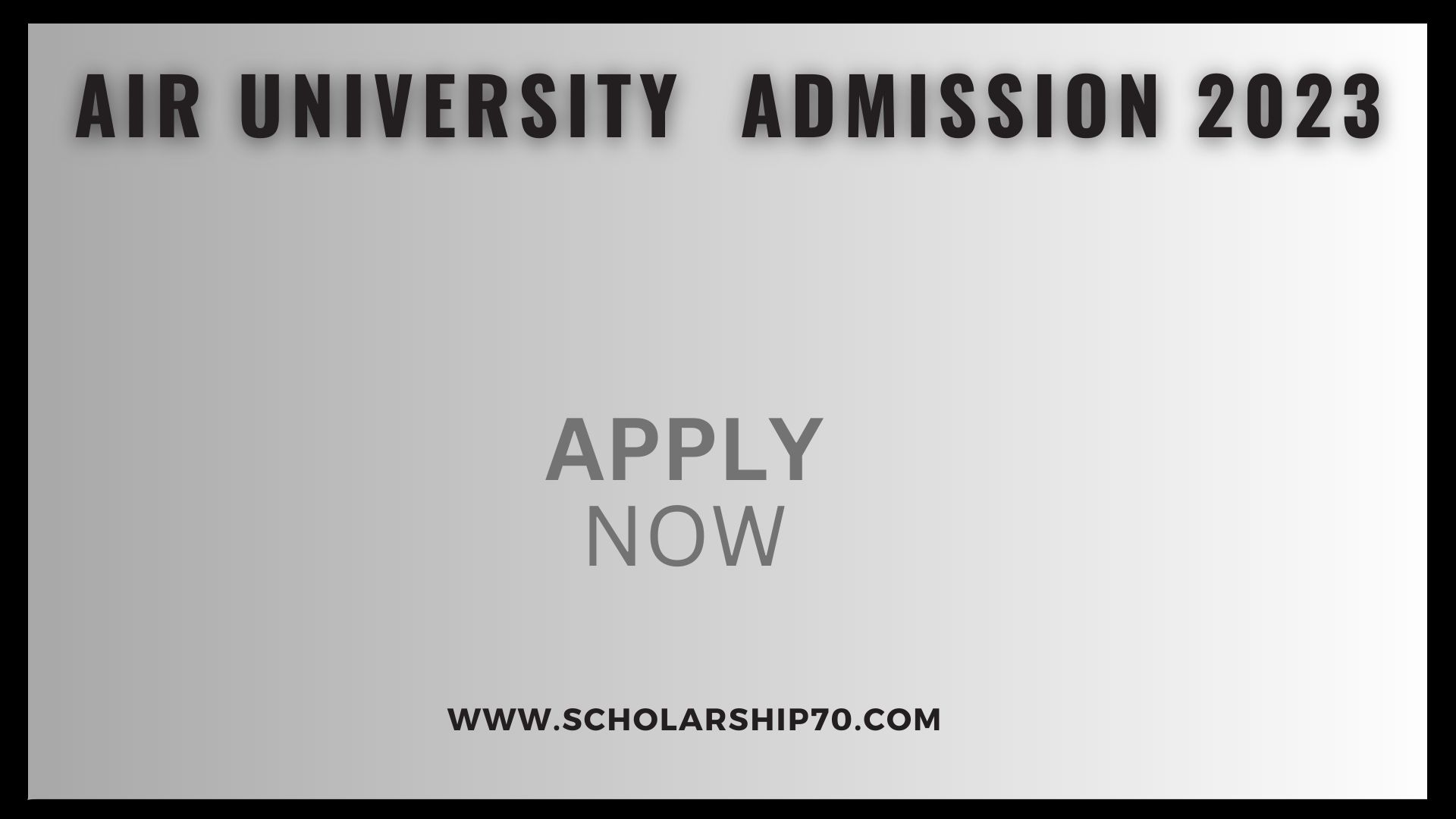 Air University Admission 2023