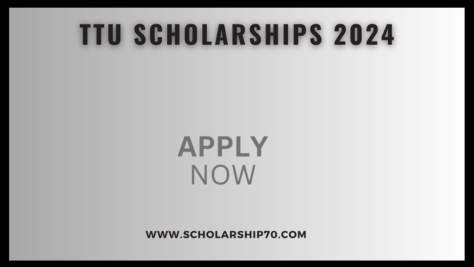 TTU Scholarships 2024