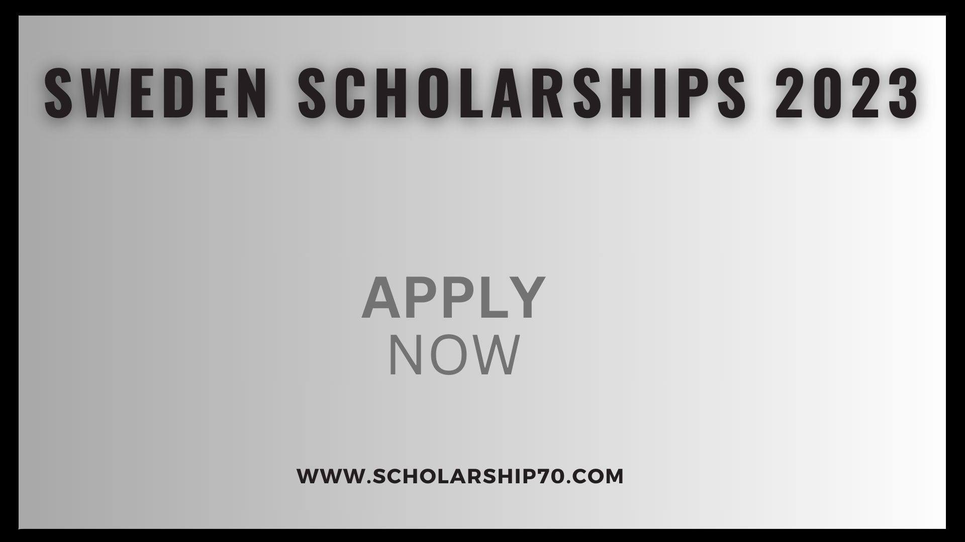 Sweden Scholarships 2023