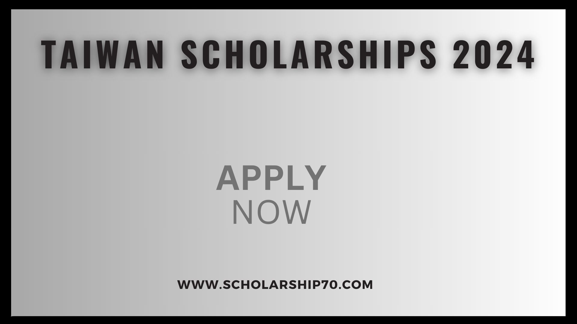 Taiwan Scholarships 2024