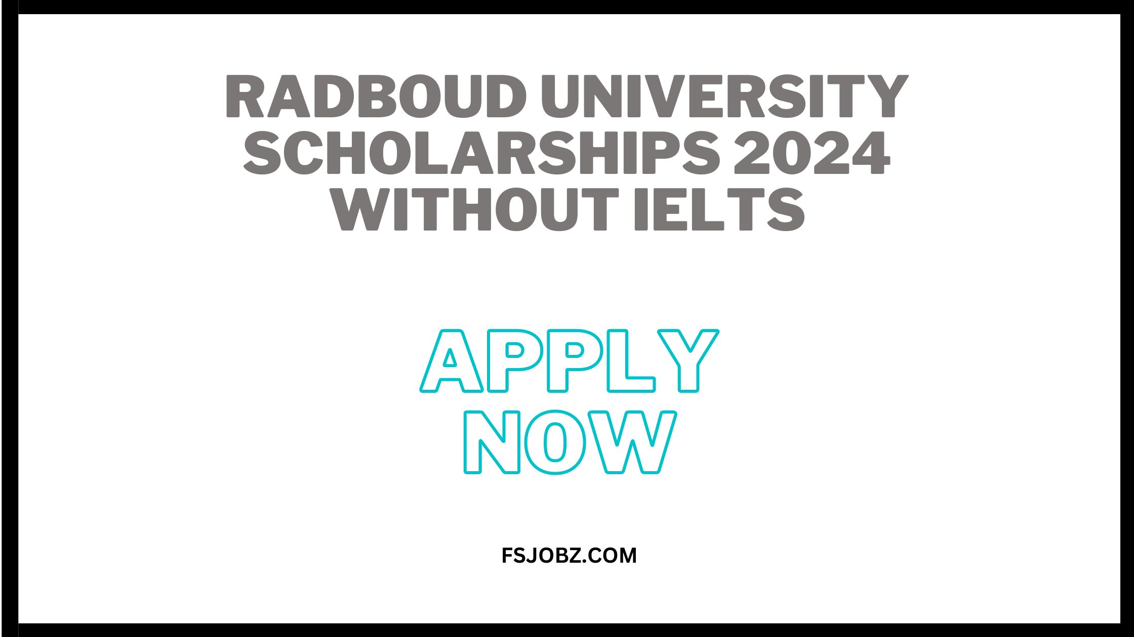 Radboud University Scholarships 2024 Without IELTS